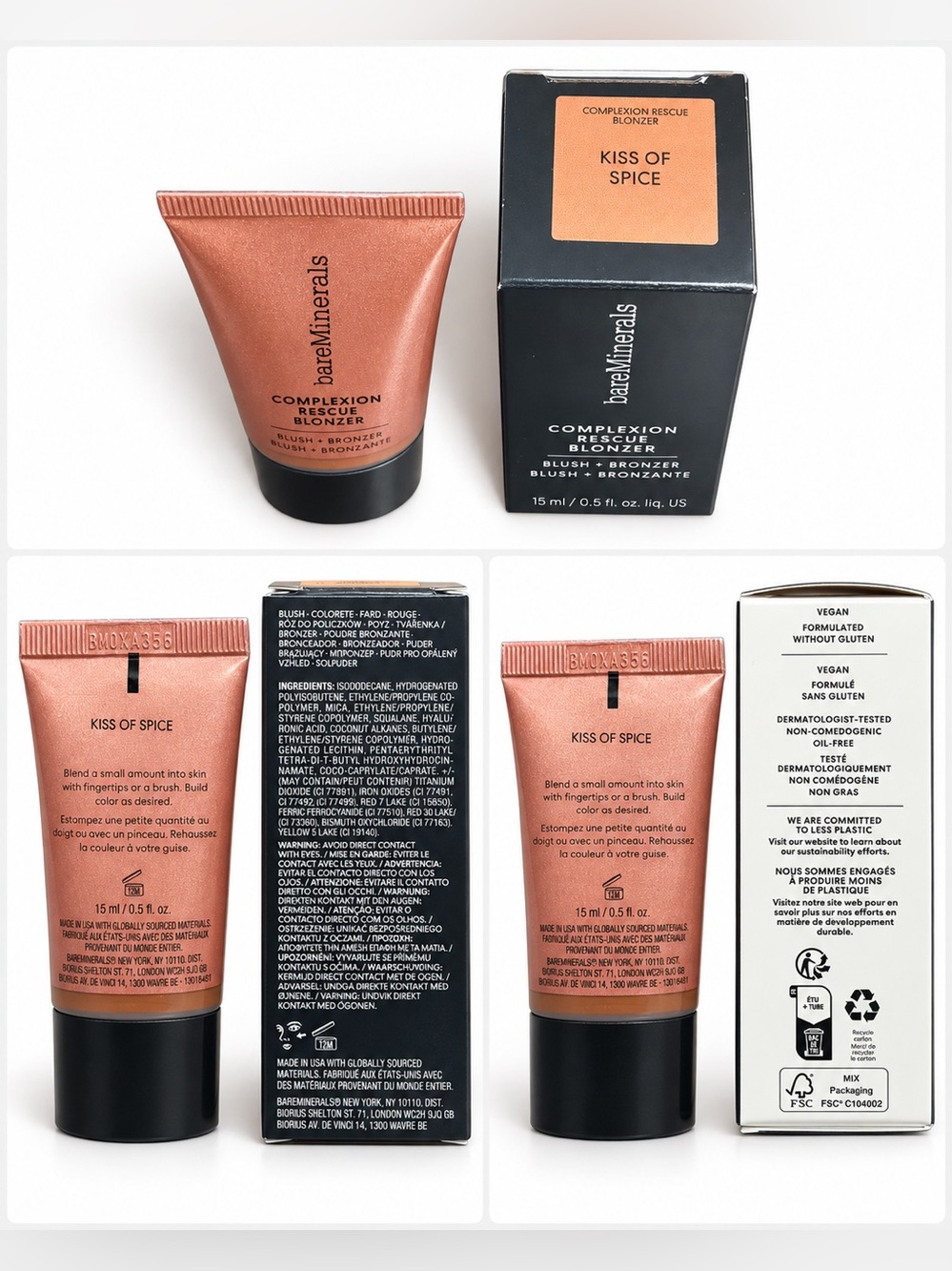 bareMinerals Complexion Rescue Blonzer Kiss of Spice - Picture 2 of 2